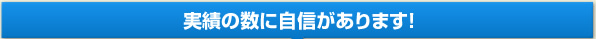 実績の数に自信があります！